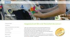 Desktop Screenshot of ferienhof-lunau.de